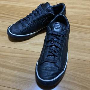 ■美品 正規品■BLACK コムデギャルソン■ナイキ NIKE ブレザー スニーカー■US10 28cm■BLAZER LOW CDG レザー■