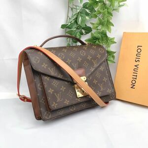 t586ルイヴィトン LOUIS VUITTON ビジネスバッグ モンソー モノグラム シリアルA21923