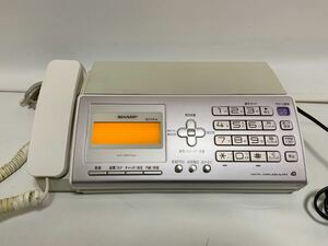 SHARP シャープ UX-D27CW デジタルコードレスファクシミリ FAX電話機 親機のみ 通話確認済み 現状ジャンク 113m1600