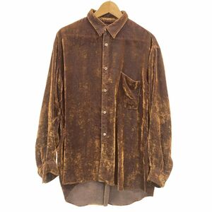 美品◆コム デ ギャルソン オム プリュス シャツ AD1991 エスニック期 アーカイブ ブラウン M程度 COMME des GARCONS HOMME PLUS 【AFA3】