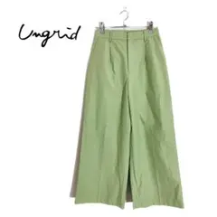 美品　アングリッド/Ungrid カラータックワイドパンツ