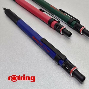 ■●【ROTRING/ロットリング】rotring500 製図用 シャープペンシル 0.5mm ブルー 青色 硬度表示 六角軸 ノック式 新品未使用/RO15-BLS