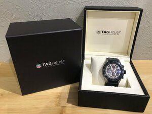 [稼働品]TAG Heuer CAR2A1Z.FT6044 カレラ キャリバーホイヤー01 ギャランティカード 自動巻き クロノグラフ 日付表示機能 ベルト切断あり