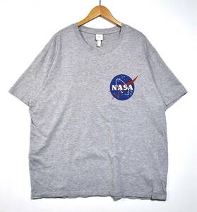 【H＆M】エイチアンドエム NASA オーバーサイズ Tシャツ グレー XL 古着良品