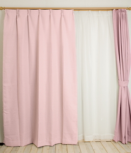 カーテン 遮光1級 遮熱 無地 コルト ピンク 幅100cmx丈200cm 2枚入り 既製品