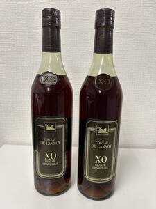 【2本セット】1円～ ドゥ・ラノワ・コニャック XO 700ml 40％ 241222 DE LANNOY