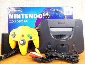 S) (AG-70) Nintendo 任天堂 ニンテンドー64 本体/コントローラー NUS-001 元箱 ゲーム機器 ※動作OK！ ＠100 (12)