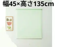 【訳あり】フルネス ロールスクリーン 無地 45×135cm グリーン シンプル