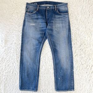 visvim ビズビム 16AW SOCIAL SCULPTURE DENIM 10 DAMAGED-12 10D12 デニムパンツ リペア加工 W36L28