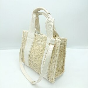 ◇ Θ MISCH MASCH ミッシュマッシュ 2way ハンドバッグ ショルダーバッグ ベージュ系 レディース E