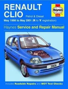 整備書 整備 修理 リペア リペアー サービス マニュアル CLIO 1998 2001 クリオ ヘインズ ルノー Renault ^在