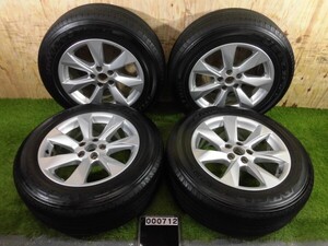 レクサスRX 20系 純正アルミタイヤ4本セット 18×8J 5H PCD114.3 ブリヂストン DUELER 235/65R18 2019年13週製造 夏タイヤ 中古品 ZC000712