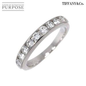 ティファニー TIFFANY&Co. ハーフサークル チャネル セッティング 3号 リング 幅3mm ダイヤ Pt プラチナ 指輪 Diamond Ring 90259838