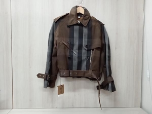 BURBERRY バーバリー／ジャケット／ギャバジン ダブルプレストライダースジャケット／サイズ UK2 US0 IT34／ブラウン 店舗受取可