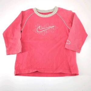 100 NIKE ナイキ Tシャツ レッド 長袖 リユース ultraｍto ts1718