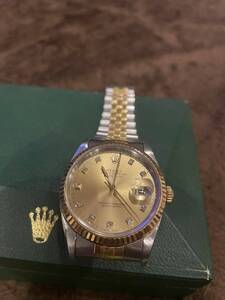 ROLEX 16233G 10ポイントダイヤ　コンビ