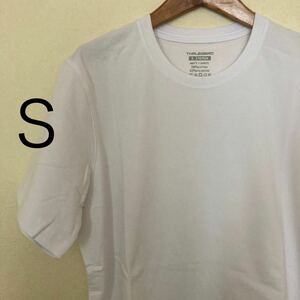 Tシャツ メンズ 半袖 S オーバーサイズ クルーネック 丸首 無地 ベーシック シンプル 白 ホワイト 170/92A