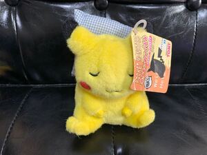 TOMY 1998 ポケットモンスター ピカチュウ ぬいぐるみ おやすみ　タイプ　pokemon タグ付