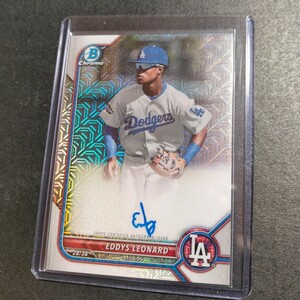 ［Eddys Leonard］Topps MLB メジャーリーグ 直筆サインカード auto 