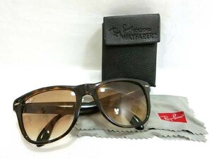 レイバン Ray Ban 折り畳みサングラス RB4105 710/51 54□20 2N ウェイファーラー フォールディング 収納ケース付 ヴィンテージ 中古 ■