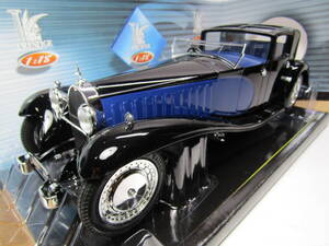 Bugatti Royale Coupe de Ville 1/18 ブガッティ ロワイヤル 仏名車 カーマスコット タイプ41 ロワイヤルエレファント BKｘBLUE ツートン