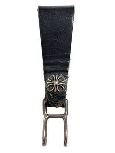 新宿店インボイスコピー付属 CHROME HEARTS BELT LOOP クロムハーツ ベルトループ CROSS BUTTON クロスボタン