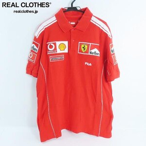 ☆FILA /フィラ FERRARI/フェラーリ ポロシャツ/12079912/XL /000