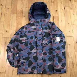 Grid camo スノボ ダウンジャケット Lサイズ a bathing ape BAPE camo hoodie snowboard down jacket エイプ ベイプ 迷彩 y313