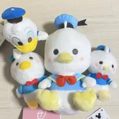 ドナルドダック ぬいぐるみ マスコット 4点セット