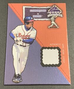 2002 Fleer Flair Jersey Heights Chipper Jones Authentic Game-Worn Jersey Braves MLB チッパー・ジョーンズ　ジャージ　ブレーブス