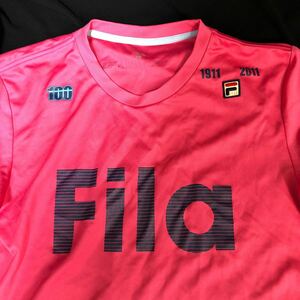 fila フィラ　Tシャツ ドライ　L ピンク　スポーツ 送料無料