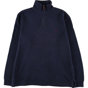 古着 ラルフローレン Ralph Lauren POLO by Ralph Lauren コットンニットハーフジップセーター メンズL /eaa398069