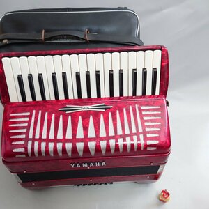 yamaha accordion YAMAHA ヤマハ アコーディオン レッド 25鍵盤楽器 ソフトケース付き 動作品 送料無料 ☆