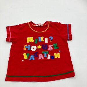 ミキハウス　 ベビー　半袖Tシャツ　80サイズ　赤