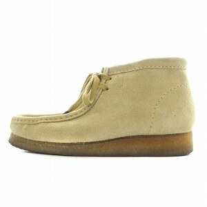 クラークス clarks ワラビー WALLABEE チャッカブーツ スエード レースアップ 7.5 25.5cm ベージュ /NW32 メンズ