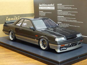 ☆IG3510☆1/18 Nissan Skyline GTS-R (R31) Black/Gun Metallic☆16inch RS ワタナベ☆スカイライン☆イグニッション☆ignition☆