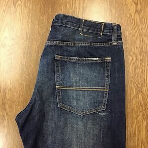 【FF118】Abercrombie&Fitch W36 L32 色落ち加工 ダメージ加工 ジーンズ ジーパン デニムパンツ ブランド古着 アバクロ 送料無料