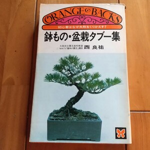 【古本】鉢もの　盆栽タブー集　西　良祐