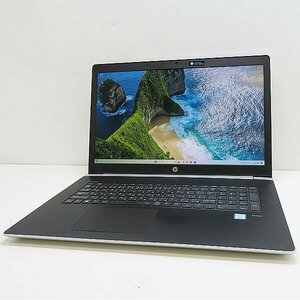 ▽ジャンク品▽HP ProBook 470 G5 【Core i7-8550U/16GB/SSD256GB(M.2)+HDD1TB/Win11-64bit/テンキー/17型/AC付属】