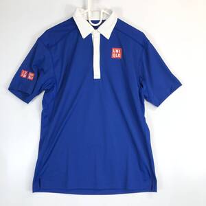 UNIQLO ユニクロ テニス 半袖速乾ポロシャツ ブルー Mサイズ 341-158417