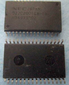 【NEC】2Mビット n/CMOS UV-EPROM　PD27C2001GW-15（未使用）SOP2個組 