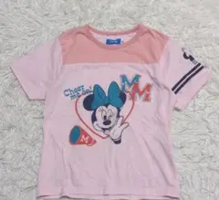 DISNEY　ディズニー　半袖　Tシャツ　120cm　ミニー　ピンク　子供服