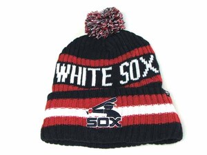 MLB CHICAGO WHITE SOX シカゴ・ホワイトソックス ニット帽 フリーサイズ 男女兼用 帽子 裏フリース レア 【未使用品】 ◆アウトレット◆