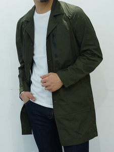 junhashimoto　【TFW 49】　LIGHT WEIGHT 2WAY COAT　ナイロンコート　オリーブ　サイズ　3　【M】