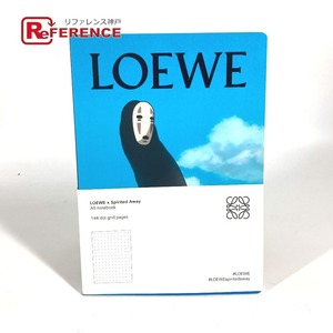 未使用 LOEWE ロエベ カオナシデザイン ステーショナリー メモ帳 ノート スタジオジブリ コラボ 千と千尋の神隠し ノートブック【中古】