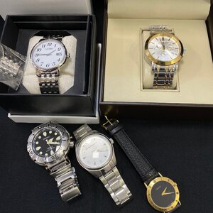 【6多HS01005E】★1円スタート★腕時計★稼動★5点まとめ★クオーツ★GUCCI★EMPORIO ARMANI★BURBERRY★SEIKO★CITIZEN★現状品