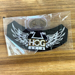 ■未使用品■HARLEY-DAVIDSON■HOG 2016 ハーレーダビッドソンオーナーズクループ ワッペン＆ピンバッジ