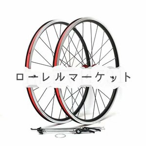 ホイールセット 20インチ折りたたみ自転車 100/130mmハブ対応11スピードカセッ24穴451BMXリムVブレーキクイックレリースホイール