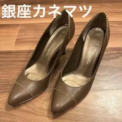 【40000円新品同様】Kanematsu ブラウン ハイヒール