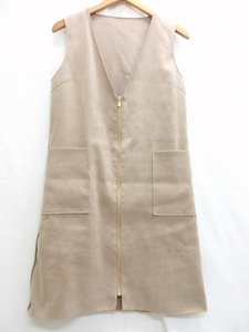 ANAYI アナイ スウェードワンピース Dress 38 101621-14-010-11-380 毛36% レーヨン35% ポリエステル29% MADE IN CHINA